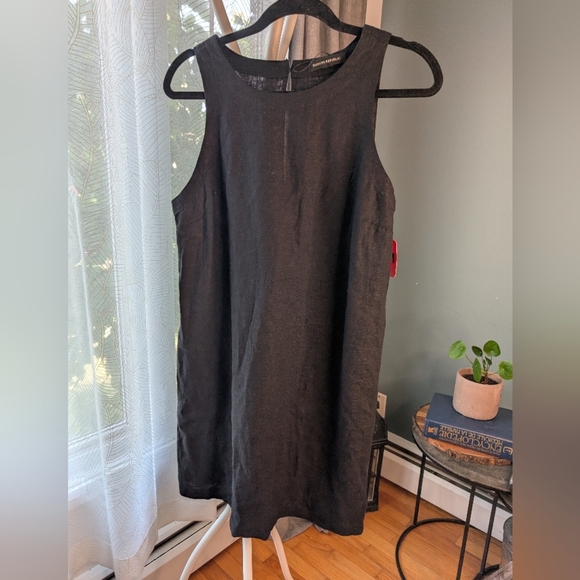 77.nwt Banana Republic Black Sleeveless‎ Dress - Picture 2 of 4